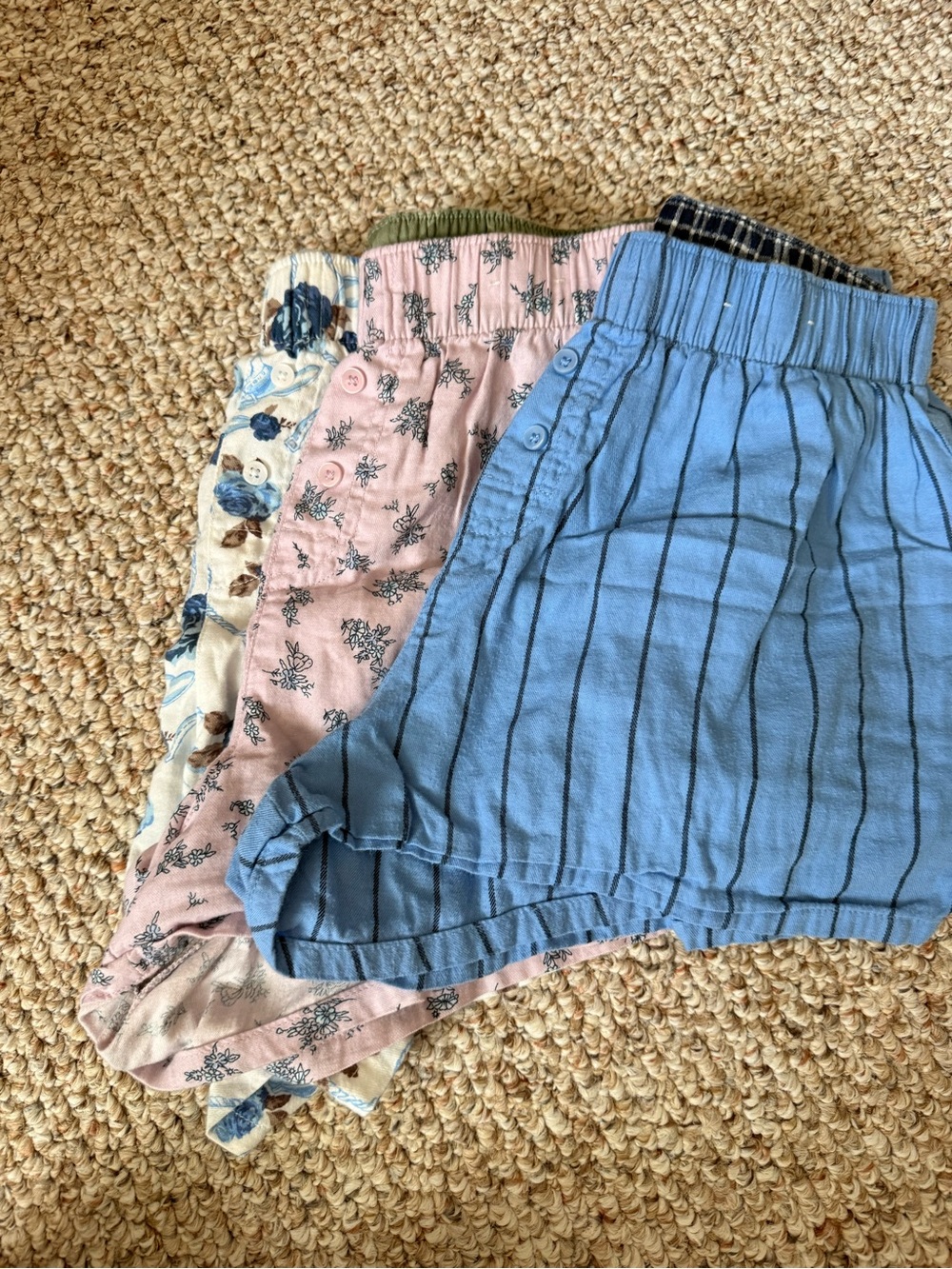 Three pairs of boxer shorts pjs women’s